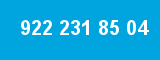922 231 85 04 922 231 85 04